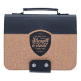The Lord Is My Strength and Shield I Trust Him Faux Leather Loose Bible Cover