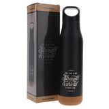 The Lord Is My Strength and Shield Stainless Steel Water Bottle with Cork Base