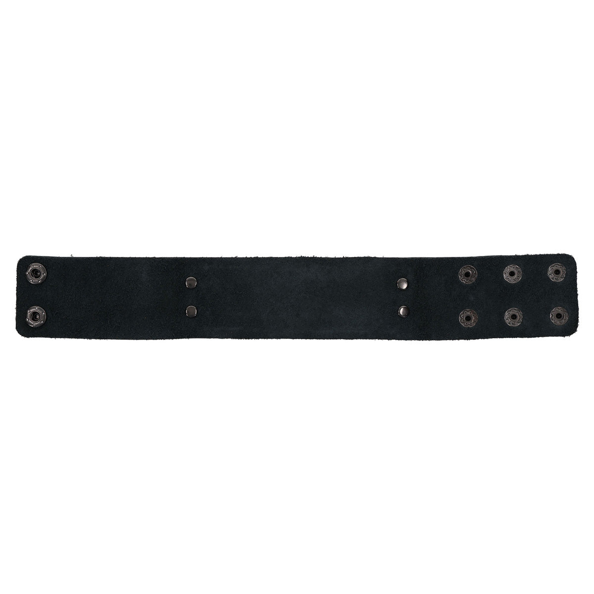 Strength and Courage Black and Brown Genuine Leather Wriststrap