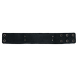 Strength and Courage Black and Butterscotch Genuine Leather Wriststrap