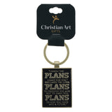 I Know the Plans I Have for You Metal Key Ring
