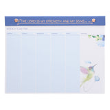 A4 Weekly Desk Planner - The Lord Is My Strength and My Song