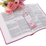 Beauty Blooms from Within Faux Leather Bookmark