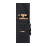 Strength and Courage Genuine Leather Bookmark