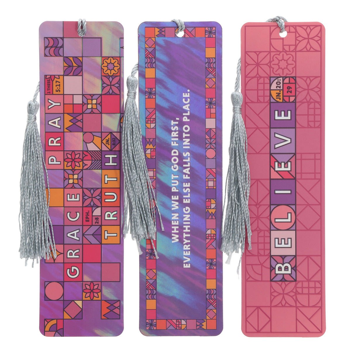 Crossword Three-Piece Bookmark with Tassel Set