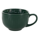 Love Is Patient, Love Is Kind Ceramic Cup and Saucer Set