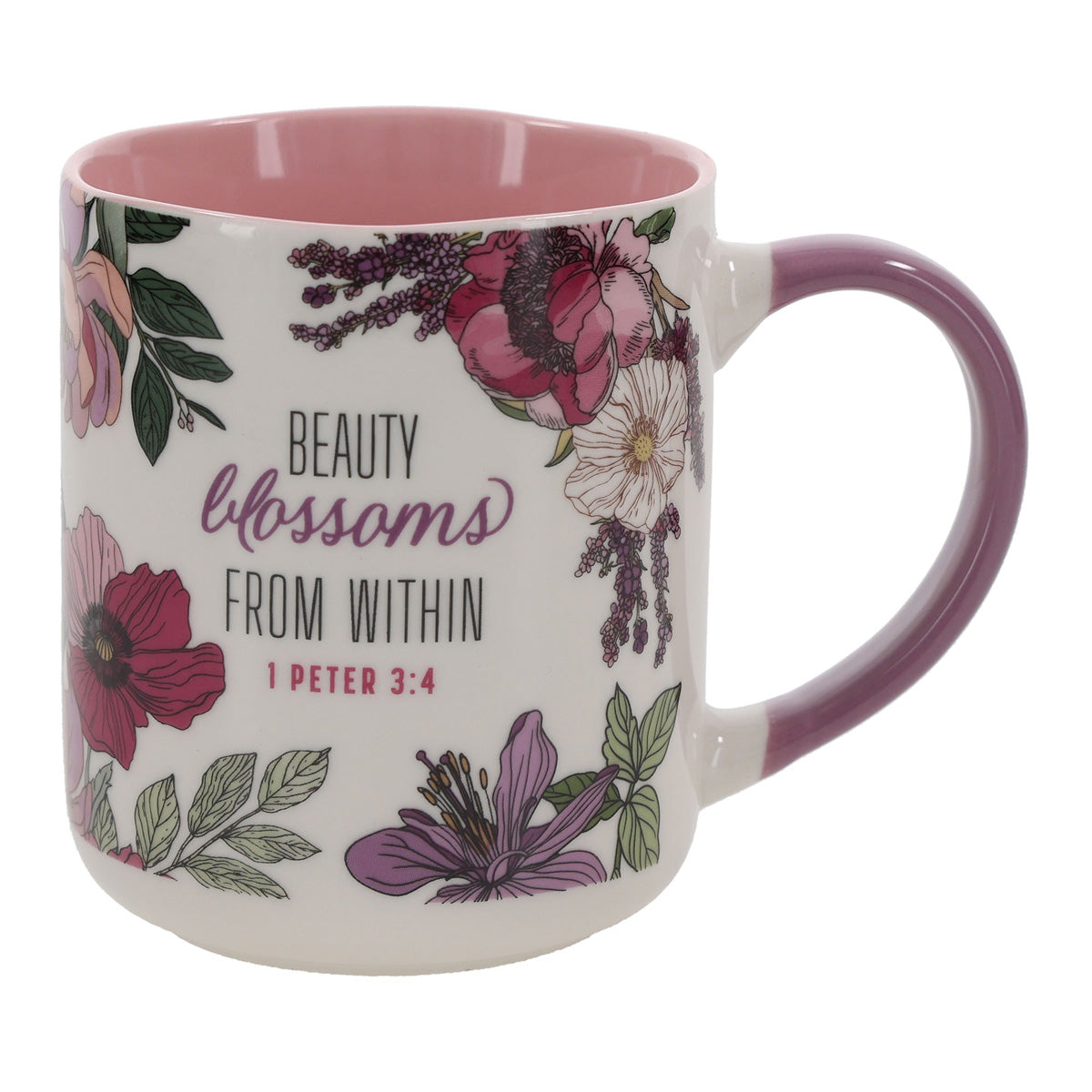 Beauty Blossoms from Within Ceramic Mug