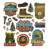 All Things Are Possible Stainless Steel Water Bottle with Glow in the Dark Decorative Sticker Sheet