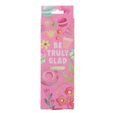 Joyful Girl Five-Piece Retractable Ballpoint Pen Set with Blue Ink