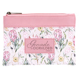 Genade in Oorvloed Fynbos Afrikaans Faux Leather Zipper Pouch
