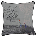 Loof die Here Afrikaans Two-Piece Square Pillow Case Set