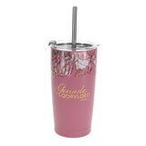 Travel Mug - Genade in Oorvloed (Stainless Steel, Afrikaans, with Straw)