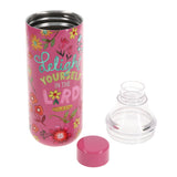 Delight Yourself in the Lord Plastic and Stainless Steel Water Bottle with Sling Bag