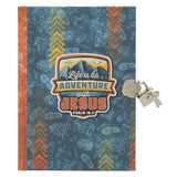 Life Is an Adventure with Jesus Hardcover Secret Diary with a Lock and Key