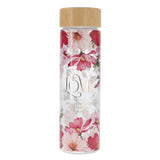 Love Is Patient Love Is Kind Glass Water Bottle with Bamboo Lid