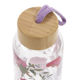 Bloom in His Grace Glass Water Bottle