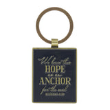 We Have This Hope as an Anchor for the Soul Epoxy Metal Keychain