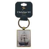 We Have This Hope as an Anchor for the Soul Epoxy Metal Keychain