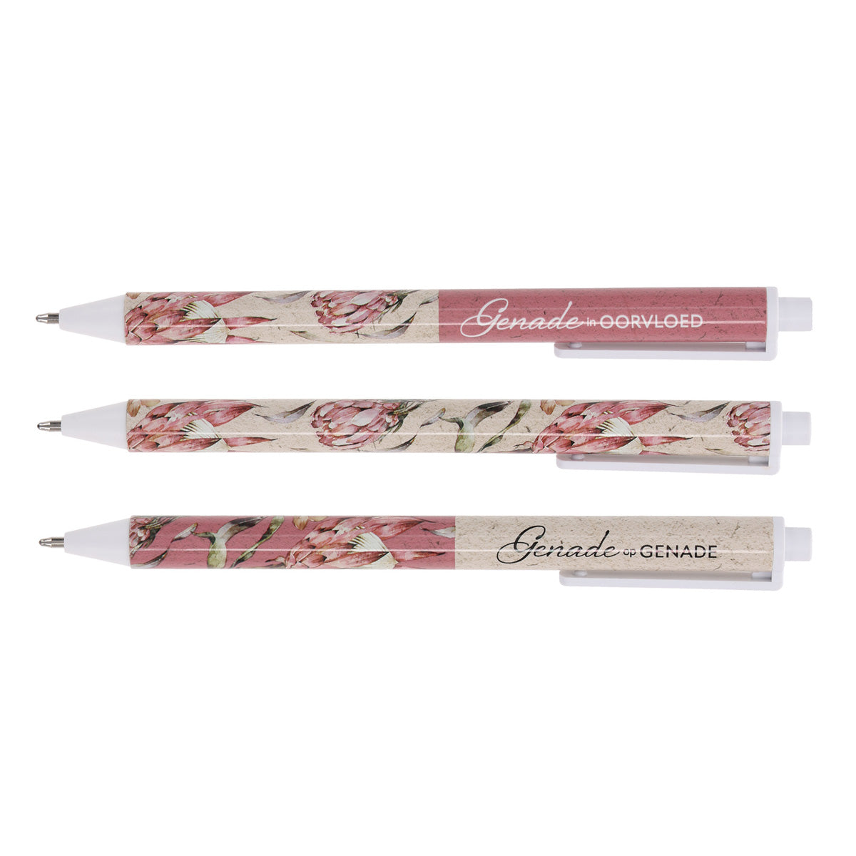 Genade in Oorvloed Afrikaans Three-Piece Pen Set