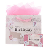 Happy Birthday to You Large Landscape Gift Bag with Card
