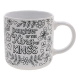 Daughter of the King of Kings Ceramic Coloring Mug