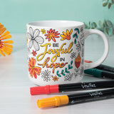Be Joyful in Hope Ceramic Coloring Mug