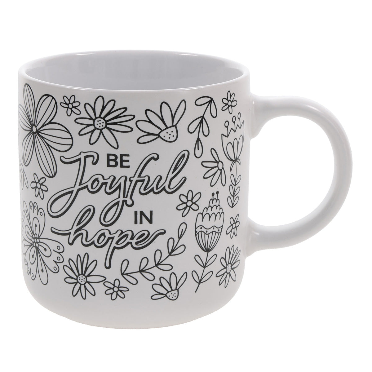 Be Joyful in Hope Ceramic Coloring Mug