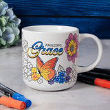 Amazing Grace Ceramic Coloring Mug