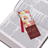 May the God of Hope Fill You with All Joy Faux Leather Bookmark