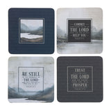 Be Still Four-Piece Coaster Set