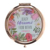 Beauty Blossoms from Within Compact Mirror