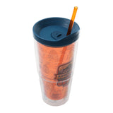 Life Is an Adventure with Jesus Plastic Travel Tumbler with Lid and Straw