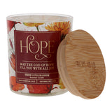 Hope, Fresh Lotus Blossom Scented Candle with Bamboo Lid
