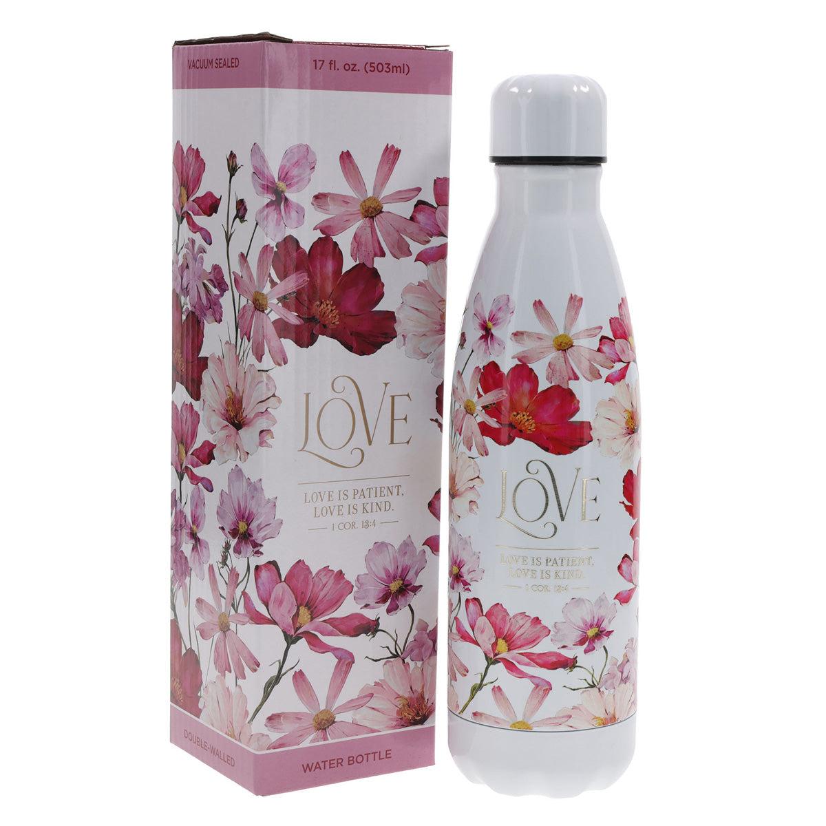 Love Stainless Steel Water Bottle