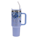 Travel Mug - Pray to Him (Stainless Steel, Large, Handle & Straw)