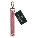 Mag Jy Elke Dag Genade Ontvang Afrikaans Faux Leather Wristlet Key Ring