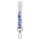 I Will Always Have Hope Faux Leather Wristlet Keychain