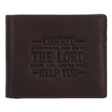 Commit Everything You Do to the Lord Genuine Leather Wallet
