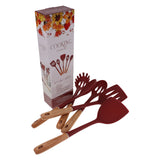 May the God of Hope Fill You with Joy Wood and Silicone Five-Piece Utensil Set