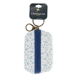 Loof die Here Want Hy Is Goed Afrikaans Keychain with Faux Leather Pouch