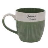 Grace and Peace Green Ceramic Mug