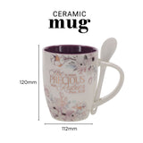 She Is More Precious than Rubies Ceramic Mug and Spoon