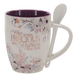 She Is More Precious than Rubies Ceramic Mug and Spoon