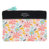 Saved by God's Grace Canvas Zipper Pouch