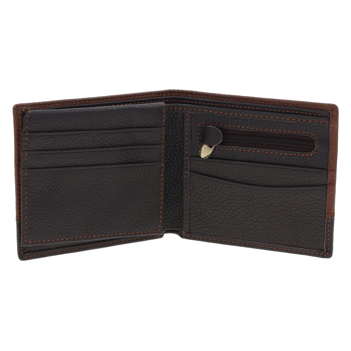 Stand Firm in the Faith Dark Brown Genuine Leather Wallet