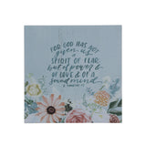 For God Has Not Given Us a Spirit of Fear; but of Power and of Love MDF Decor Block