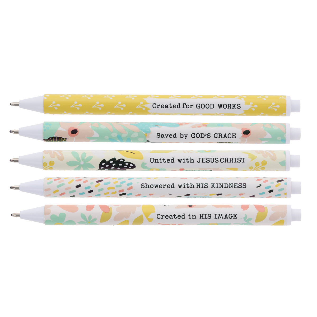 God's Masterpiece Five-Piece Retractable Pen Set