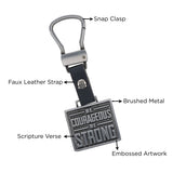 Be Courageous, Be Strong Metal Keychain