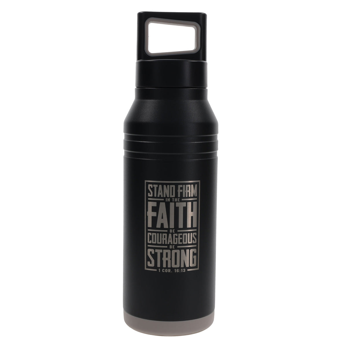 Stand Firm in the Faith, Be Courageous, Be Strong Stainless Steel Water Bottle