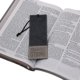 Be Courageous, Be Strong Faux Leather Bookmark